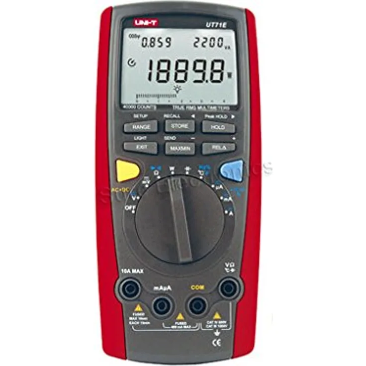 UNI-T UT71E Intelligentes digitales Multimeter, 40.000 Anzeige, 0,025% Genauigkeit, True RMS, MAX/MIN/REL-Modi, Durchgangssummer