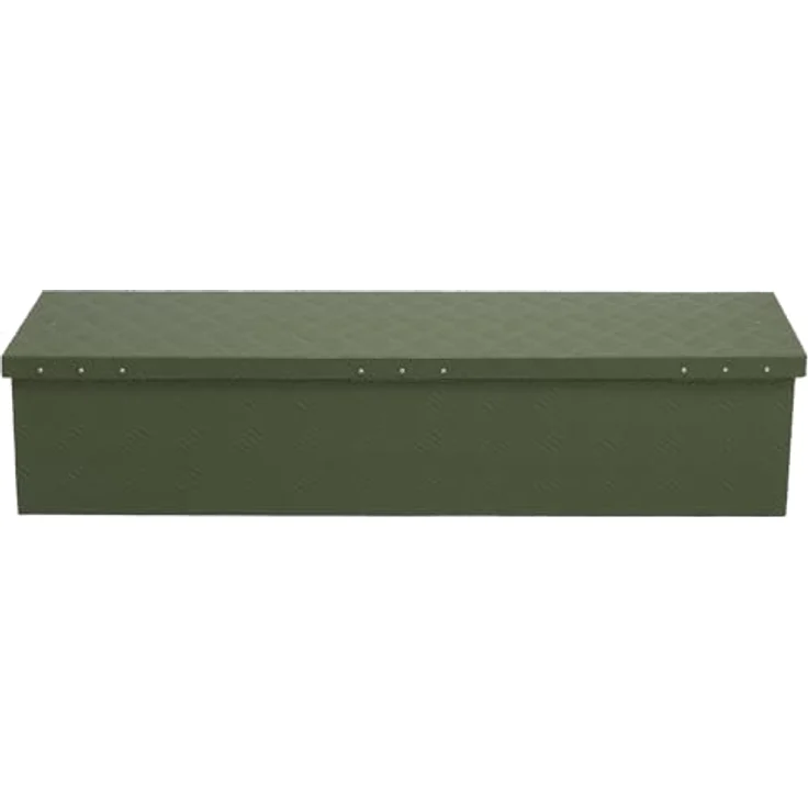 Alubox ABX-RL86G Werkzeugkiste, 86 Liter, Aluminium Riffelblech 1,5mm, leicht und robust, olivgrün lackiert – Bild 5