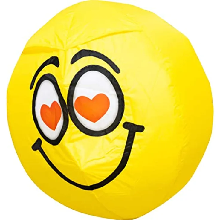 HQ Bouncing Moodeez In Love, Bodenwindspiel, Spaß am Strand oder auf der Wiese, Durchmesser: 60 cm, inkl. Häring, ab 3 Beaufort