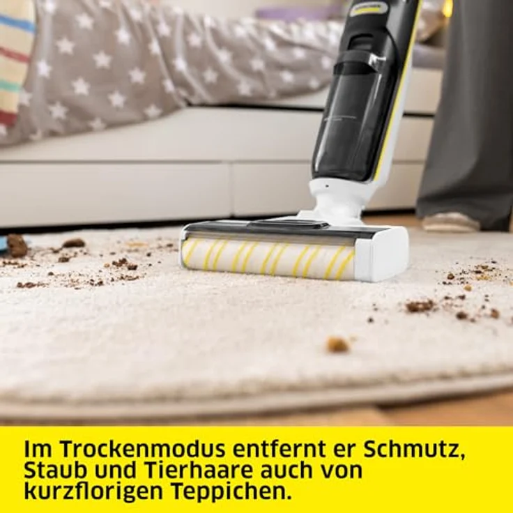 Kärcher FCV 3, kabelloser Saugwischer mit 3 Reinigungsmodi, Akkulaufzeit ca. 30 min, Flächenleistung 130 m², Hygienic!Spin Technologie – Bild 4