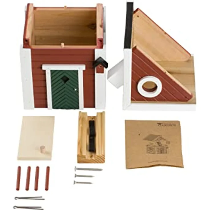 Wildlife Garden WG101 Multiholk Schwedenkate - Der Kombinierte Vogelfutterhaus und Nistkasten/Vogelhaus aus Holz – Bild 2