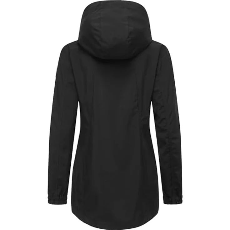 Ragwear Zuzka Sport, Damen Jacke, Wasserdicht 11.000 mm, Atmungsaktiv 3.000 g/m²/24h, taillierter Schnitt, Schwarz, M – Bild 3