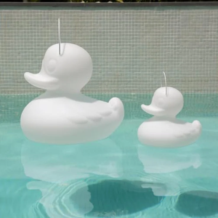 smart and green DUCK-DUCK Lamp (S) Pool-Lampe, wasserdicht, schwimmfähig, weiß, mit Induktionsladung und Fernbedienung – Bild 4