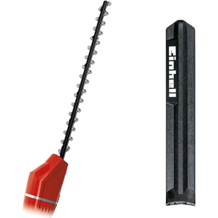 Original Einhell Heckenscheren-Aufsatz (für Akku-Hochentaster GE-LC 18 Li T Power X-Change PXC, 40 cm Schnittlänge, 1700 Schnitte-min, Messer aus lasergeschnittenem und diamantgeschliffenem Stahl, inkl. stabilem Köcher) – Bild 2