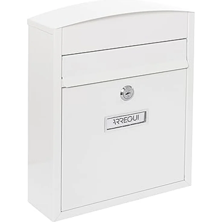 Arregui Compact E5731 Individueller Briefkasten aus Stahl, Größe S (DIN A5), Weiß, 28,5 x 24 x 9,5 cm – Bild 2
