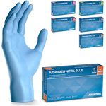ARNOMED Nitril Einweghandschuhe, 100 Stück/Box, L, puderfrei & latexfrei, blaue Nitrilhandschuhe, hautfreundlich, in Größen XS-XXL verfügbar