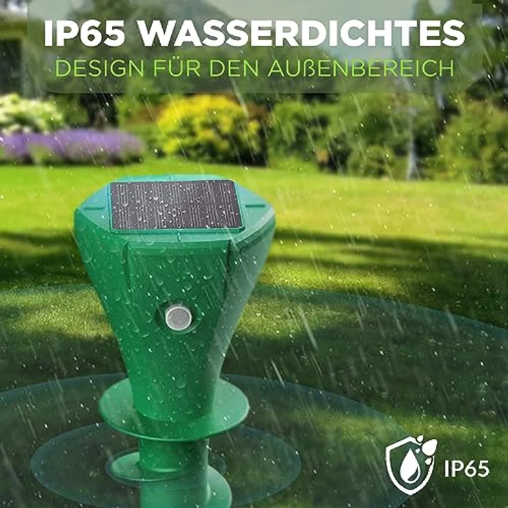 ISOTRONIC Maulwurfvertreiber Solar zum Eindrehen Einschrauben I Maulwurfschreck für den Garten I Maulwurfabwehr, Wühlmausvertreiber, Wühlmausschreck, IP65 (1) – Bild 2
