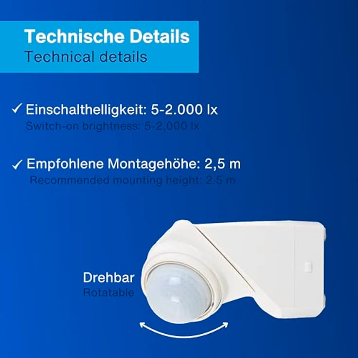 Rev Ritter 0075362103 Bewegungsmelder MC Sensor 360 Degree, weiß – Bild 4