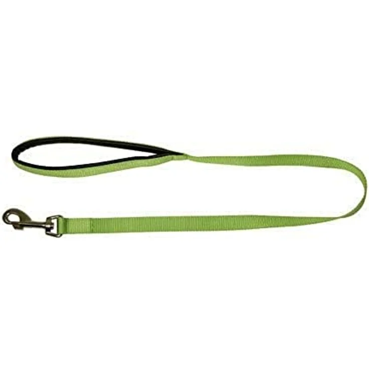 Kerbl Pet Miami Leine, apfelgrün, 20 mm, 100 cm, strapazierfähiges Nylon mit gepolstertem Softgriff – Bild 1
