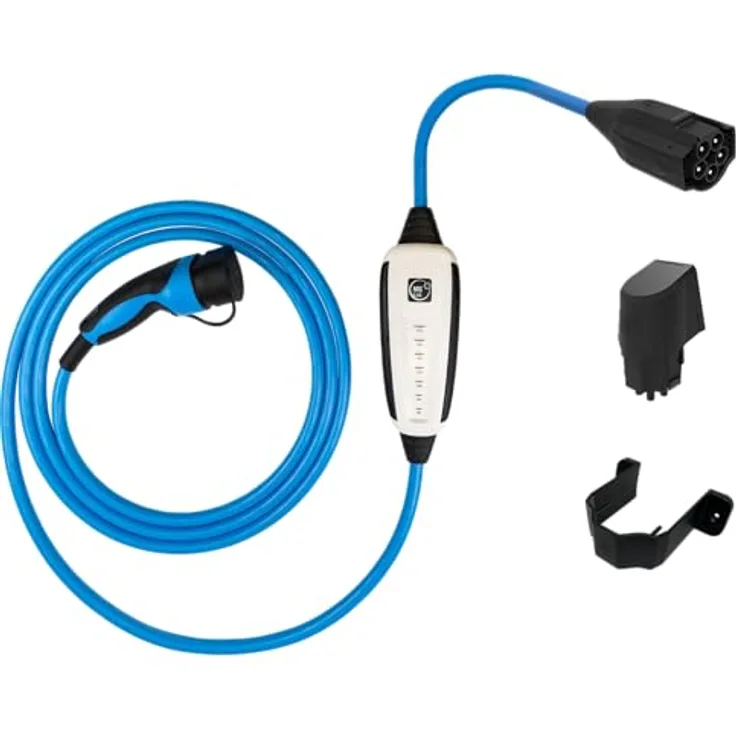 NRGkick Fix Max 7.5m, Elektroauto Ladestation mit Schutzverriegelung, Typ 2, 22 kW, 32 A, WLAN und Bluetooth