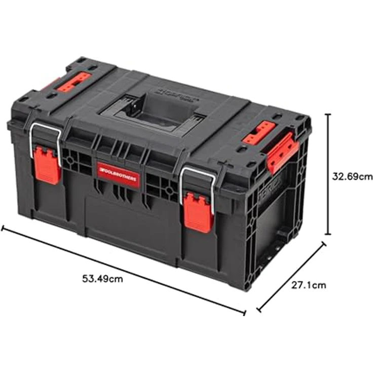 Tool Brothers RHINO XL Werkzeugkoffer ECO Vario+, 28l, stapelbar, IP66, 3 Trennwände, 535 x 327 x 271 mm – Bild 7