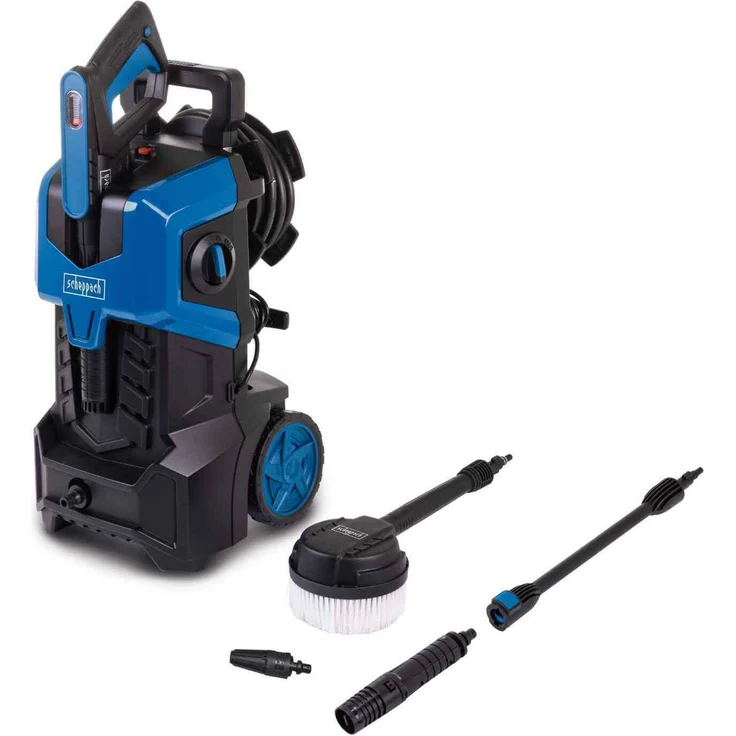 Scheppach Hochdruckreiniger HCE3000 | 2400 W Motor | max. 180 bar Druck | 480 L/h Fördermenge | 8 m Anti-Twist Schlauch | inkl. Düsenelement