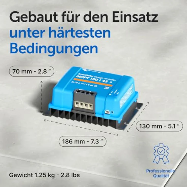 Victron MPPT 150/45 SmartSolar Laderegler, Bluetooth-fähig, 12/24/48V, 45A, mit 98% Wirkungsgrad und programmierbaren Ladealgorithmen – Bild 4