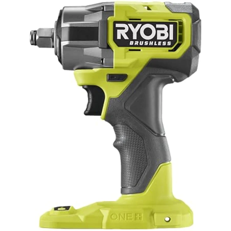 RYOBI 18 V ONE+ Brushless Akku-Schlagschrauber RIW18CBL-0, max. Drehmoment 450 Nm, 4 Drehmomenteinstellungen, Tri-Beam LED-Beleuchtung – Bild 2