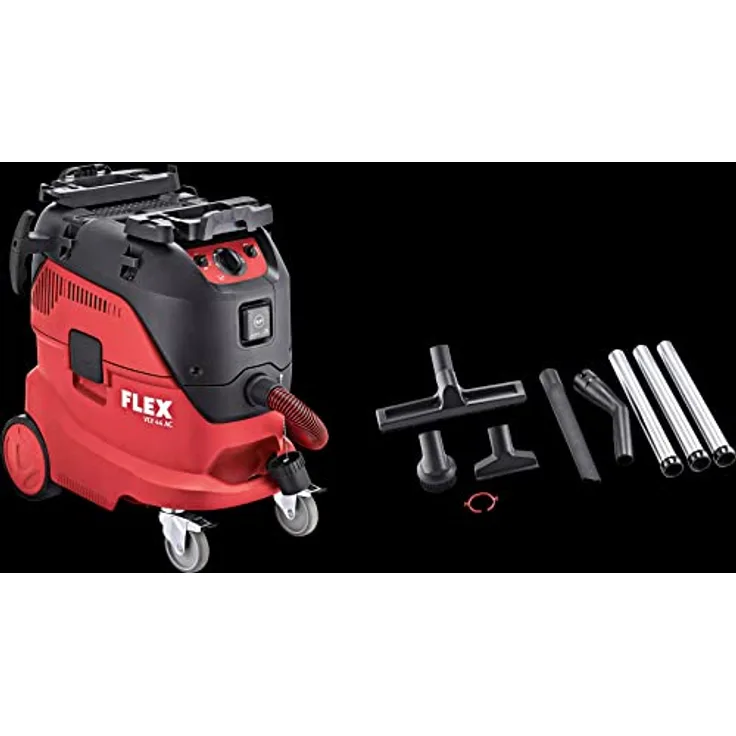 Flex VCE 44 M AC-Set Sicherheitssauger mit automatischer Filterabreinigung, 42 l, Klasse M, 1200 Watt, Kabellänge 7,5 m, Staubsauger 465704 - Nass- und Trockensauger von FLEX, hohe Saugleistung und Klasse M Klassifizierung