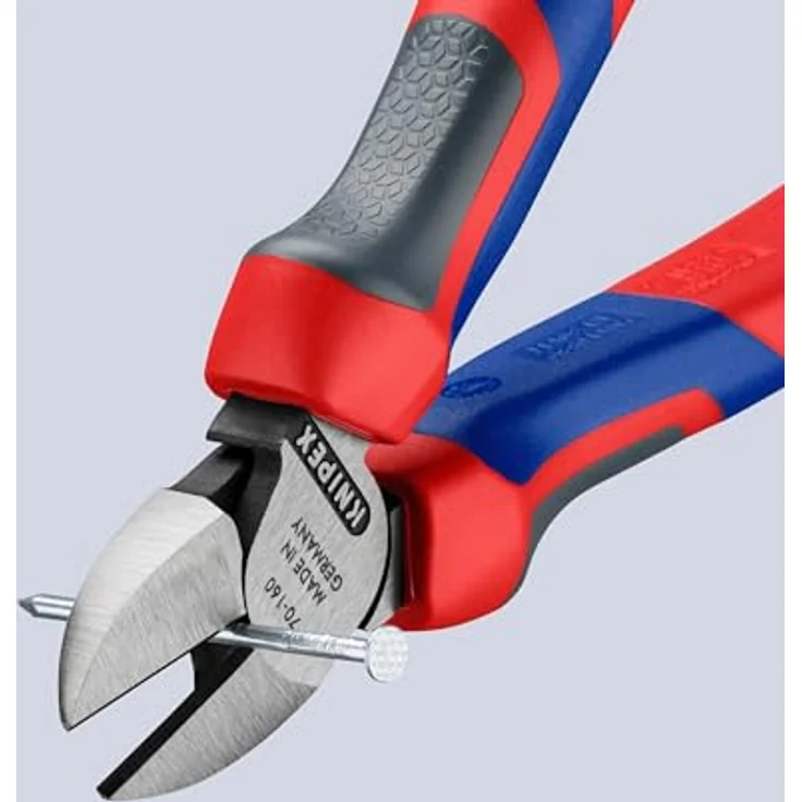 KNIPEX 70 02 160 SB Seitenschneider schwarz atramentiert mit Mehrkomponenten-Hüllen 160 mm (in SB-Verpackung) – Bild 2