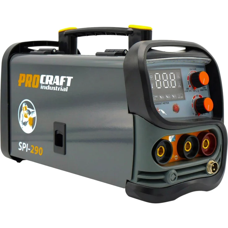 Procraft SPI-290 Kombi Inverter Schweißgerät, 3,8 kW, Fülldraht Co Flux, MMA, TIG Lift, 220-240 V, 6 kg