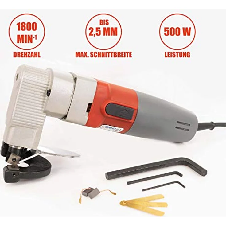 Mauk Elektro Blechschere Nibbler - 500 W, 1800 min-1, schneidet bis 2,5 mm - Preisvergleich – Bild 3