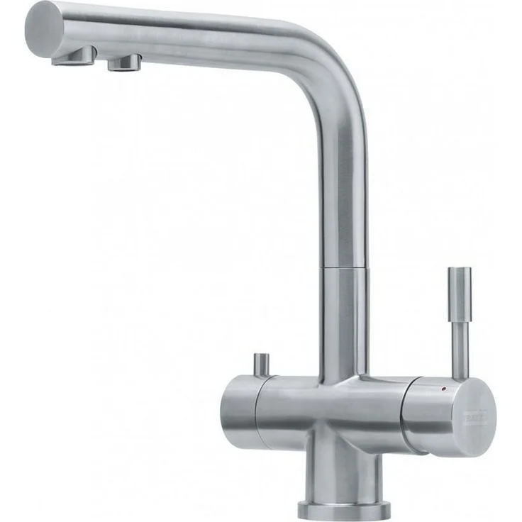 FRANKE Küchenarmatur Clear Water L, Edelstahl, mit 360° Schwenkbereich und integriertem Wasserfilter