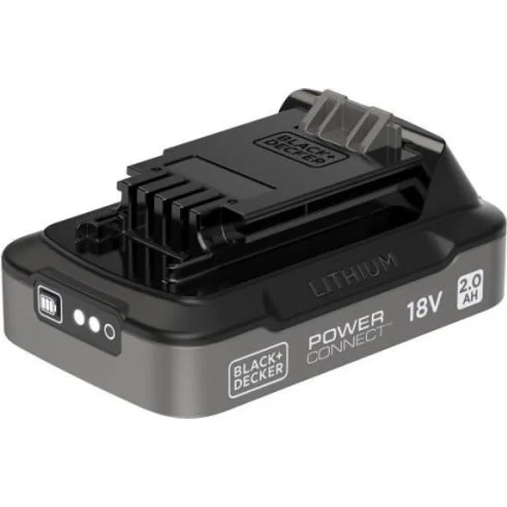 Black & Decker 18V/2,0Ah POWERCONNECT Li-Ion Akku mit Ladezustandsanzeige