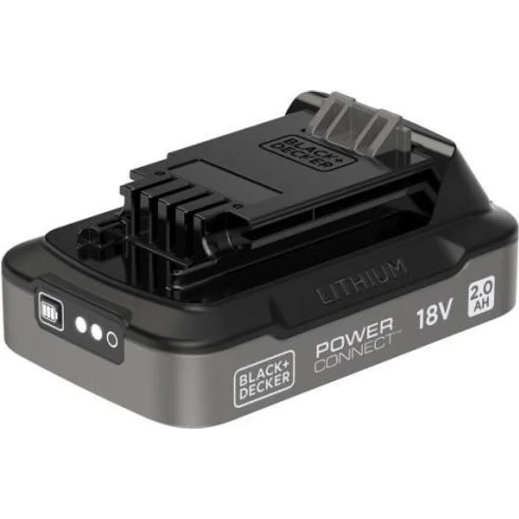 Black & Decker 18V/2,0Ah POWERCONNECT Li-Ion Akku mit Ladezustandsanzeige