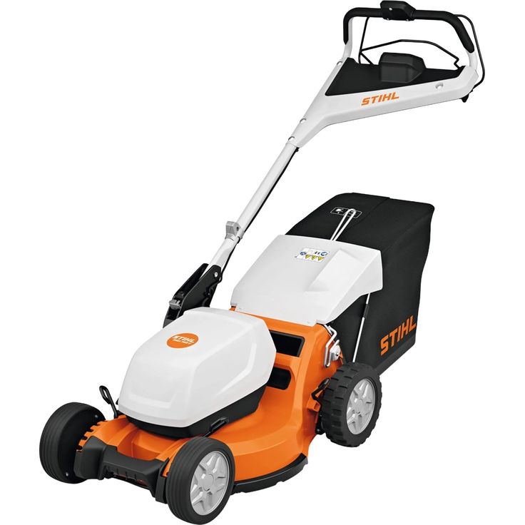 Stihl RMA 750 V, Akku-Rasenmäher mit Vario-Radantrieb, 48 cm Schnittbreite, Orange-Grau