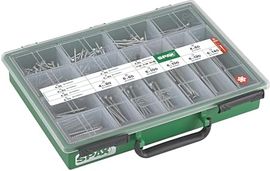 SPAX Sortiment Koffer, Schrauben-Set mit 14 Abmessungen, 387 Stück