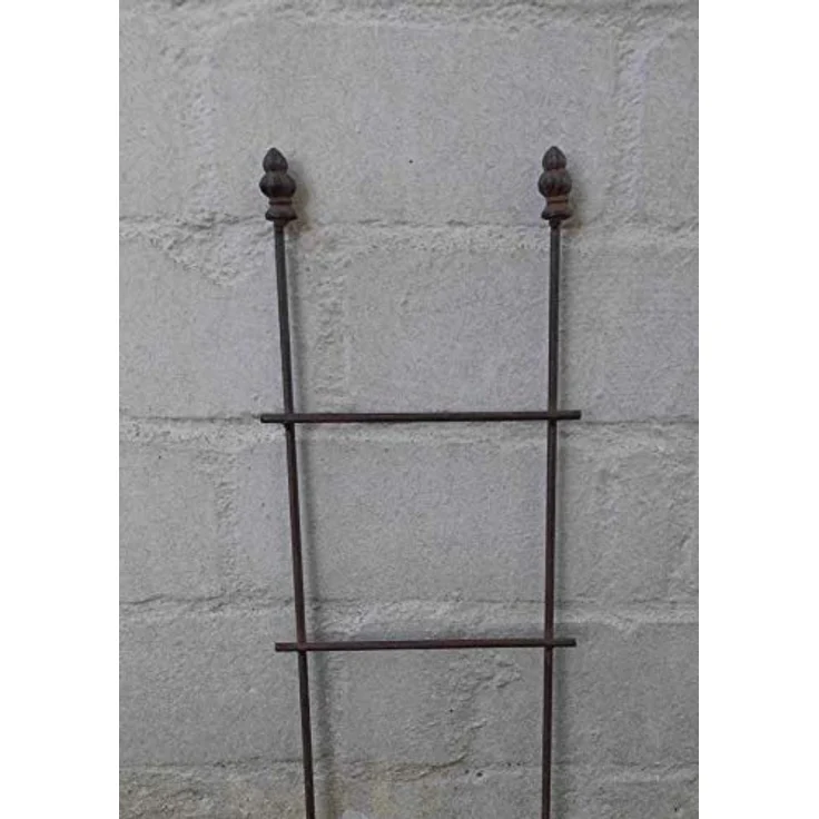 Deko-Impression Schlichtes Rankgitter Rankhilfe Rosengitter Eisen Rostfarben 75 x 20 – Bild 2