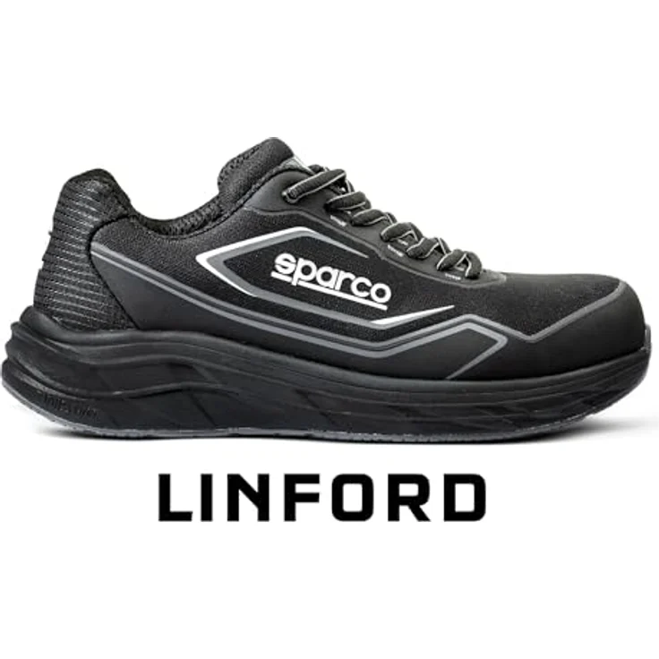 Sparco Impulse Linford Sicherheitsschuh S1PS ESD SR FO HRO, sportlich, schwarz, Größe 46 – Bild 4