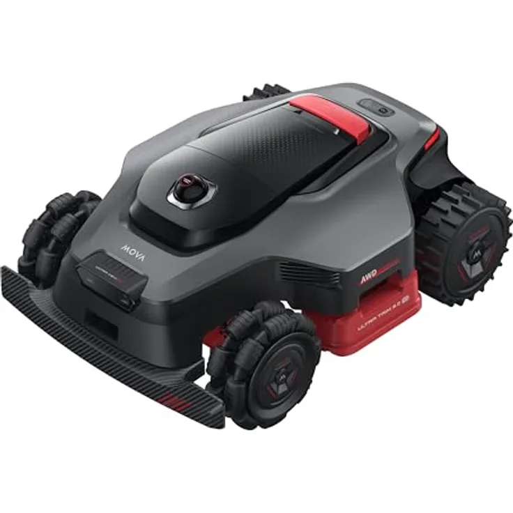 MOVA LiDAX Ultra 2000 AWD, Mähroboter mit 360° 3D LiDAR, AI Dual Vision und Allradantrieb für 80% Steigungen, 243 Wh Akku, 40 cm Schnittbreite