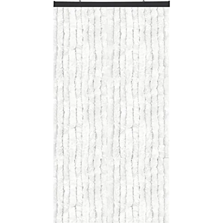 Bestlivings Flauschvorhang in Sondergröße - Türvorhang Breite: 160cm - Länge: 250cm, Weiß