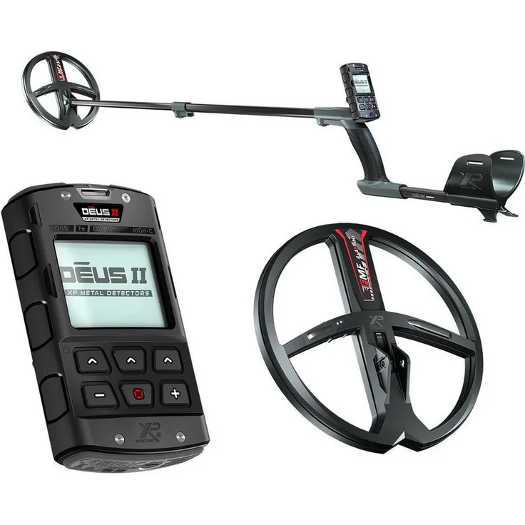 XP DEUS 2 II Metalldetektor, 28 cm FMF Suchspule, multifrequenz, wasserdicht bis 20m