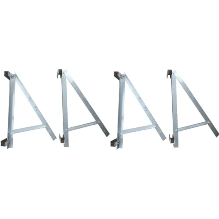 Technaxx BALCONY POWER, Solarmasthalterung aus Aluminium, freistehend und wandmontiert, grau, 1050 mm x 60 mm