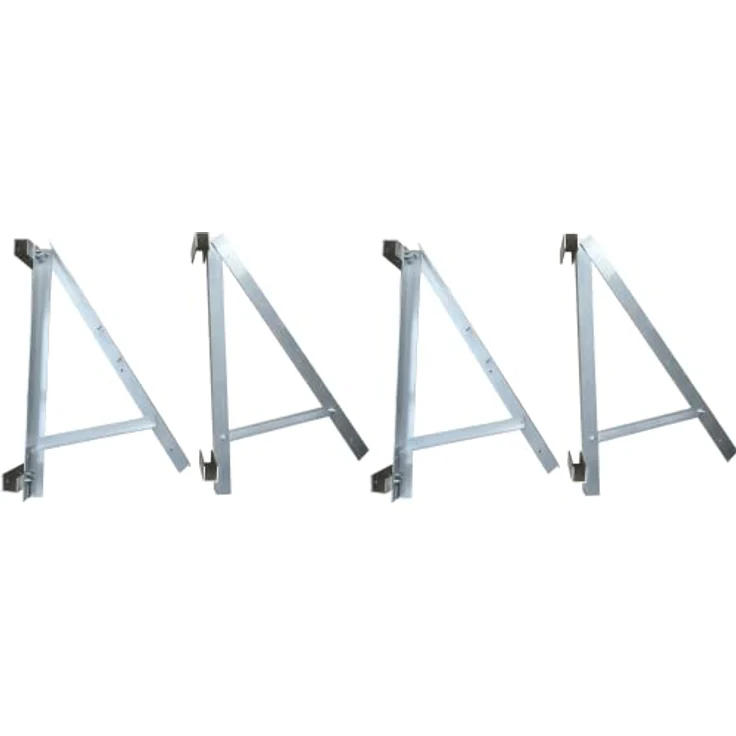 Technaxx BALCONY POWER, Solarmasthalterung aus Aluminium, freistehend und wandmontiert, grau, 1050 mm x 60 mm – Bild 1