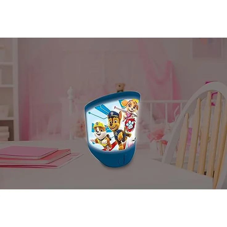 Lexibook® Paw Patrol Taschenlampe Wandlicht Tisch-Nachtlicht Lampe mit Timerfunktion, LED, Kunststoff, blau – Bild 6