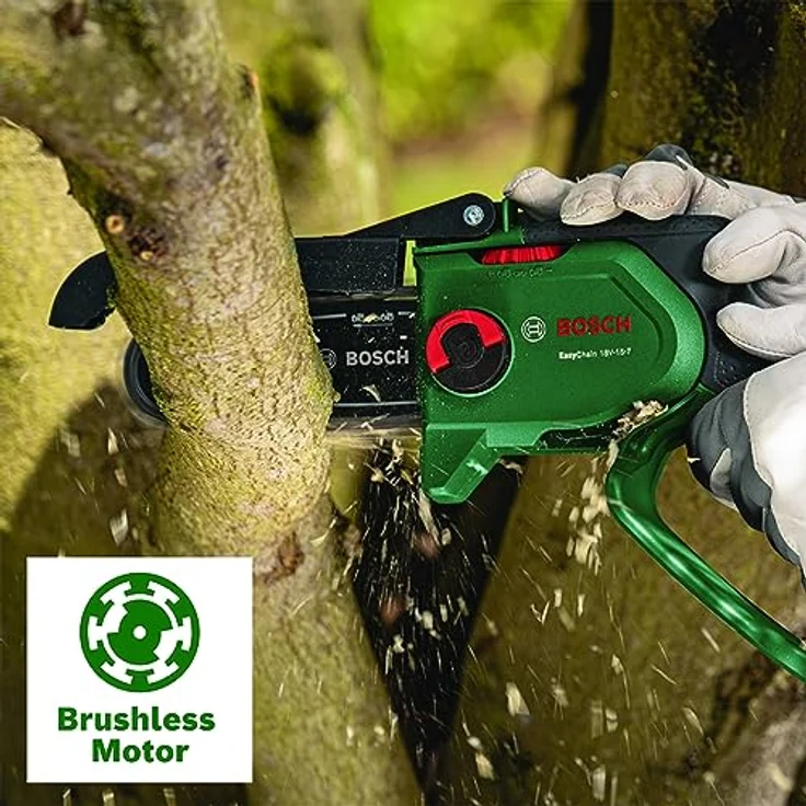 Bosch Akku - Mini Kettensäge EasyChain 18V-15-7 (Zum Schneiden von Holz; 18 Volt System; Kettengeschwindigkeit: 6,95 m/s; ohne Akku) – Bild 3
