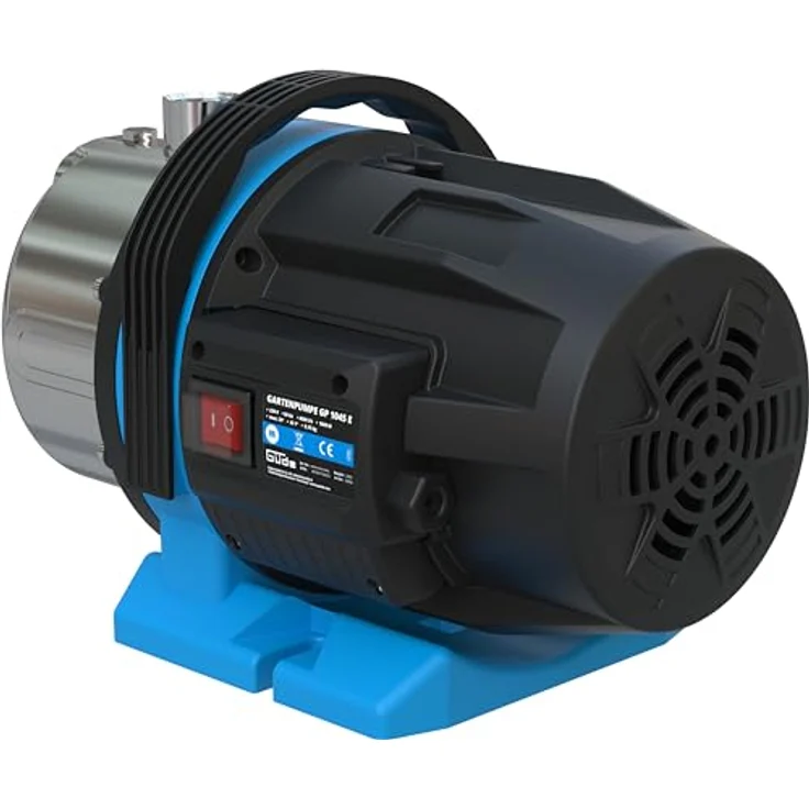 Güde Gartenpumpe GP 1045 E, 1000 W, 4500 l/h Fördervolumen, Edelstahlgehäuse, max. 45 m Förderhöhe, max. 8 m Ansaughöhe, ergonomischer Tragegriff – Bild 3