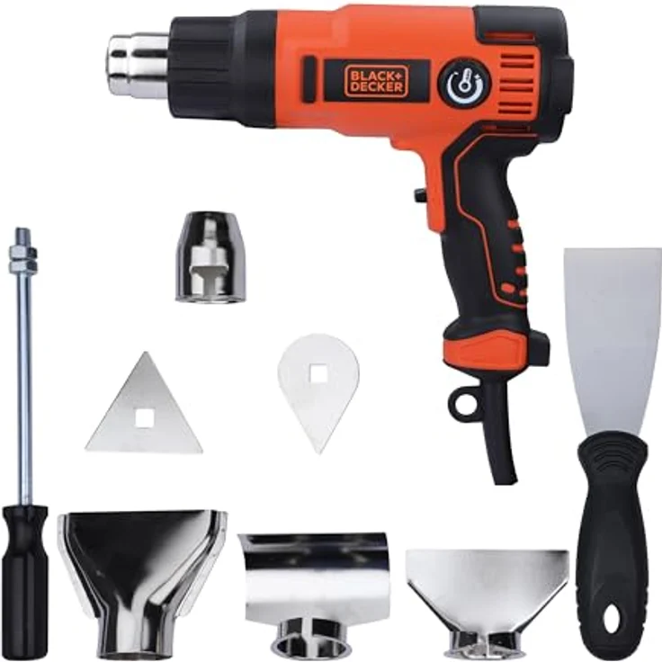 Black + Decker KX2200K-QS KX2200K-QS-Decapador Térmico 2.000W de Alto Rendimiento Con maletín, 2000 W, 230 V – Bild 2