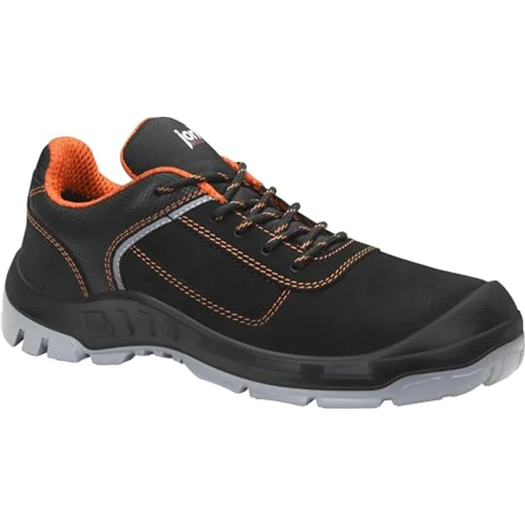 Jori jo_COLOUR orange Low S3 Sicherheitsschuh, Leder/Hydrophobiertes Textilmaterial, atmungsaktiv, EN ISO 20345 S3 SRC – Bild 1