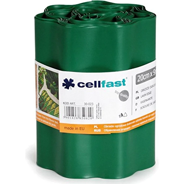 Cellfast Rasenkante, dunkelgrün, wasserdicht und elastisch zur effektiven Rasen-Einfassung, 0.422 x 0.422 x 0.1 cm – Bild 4