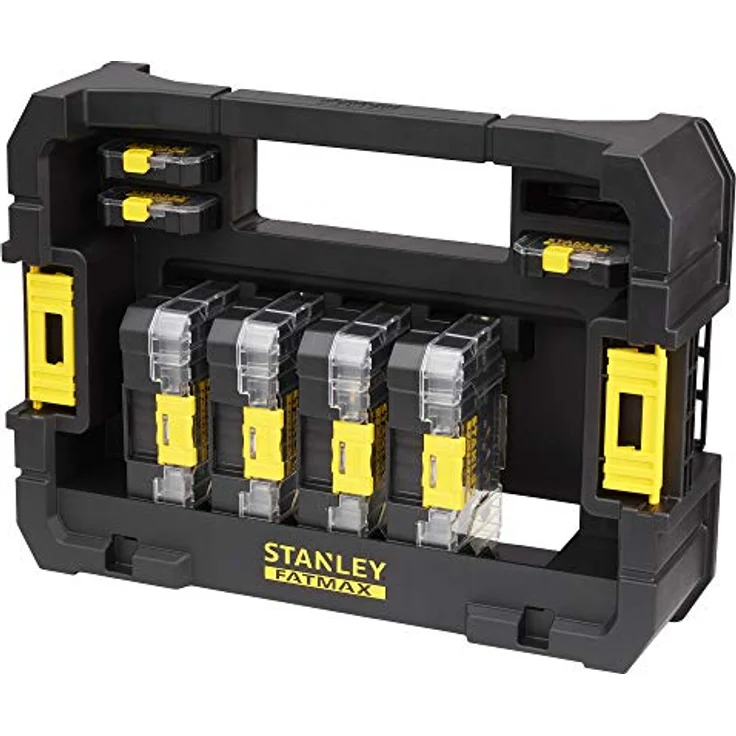 Stanley STA88580-XJ FatMax Caddy STA88580 für bis zu 4 Schüttelboxen und 5 kleine ToughCases, kompatibel mit den Aufbewahrungssystemen Pro-Stack und T-Stak, eingebauter Tragegriff – Bild 2
