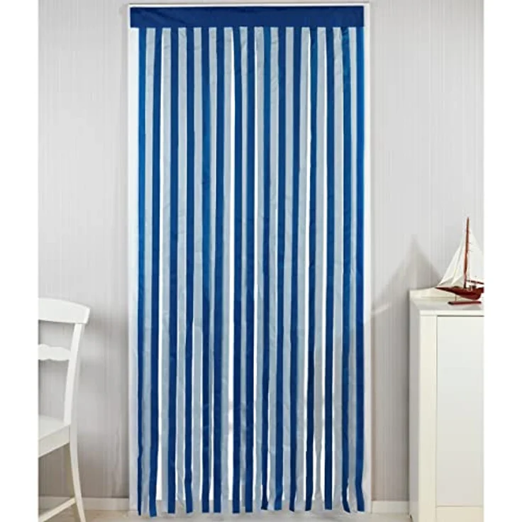 Türvorhang blau-weiß zuschneidbar – Bild 3