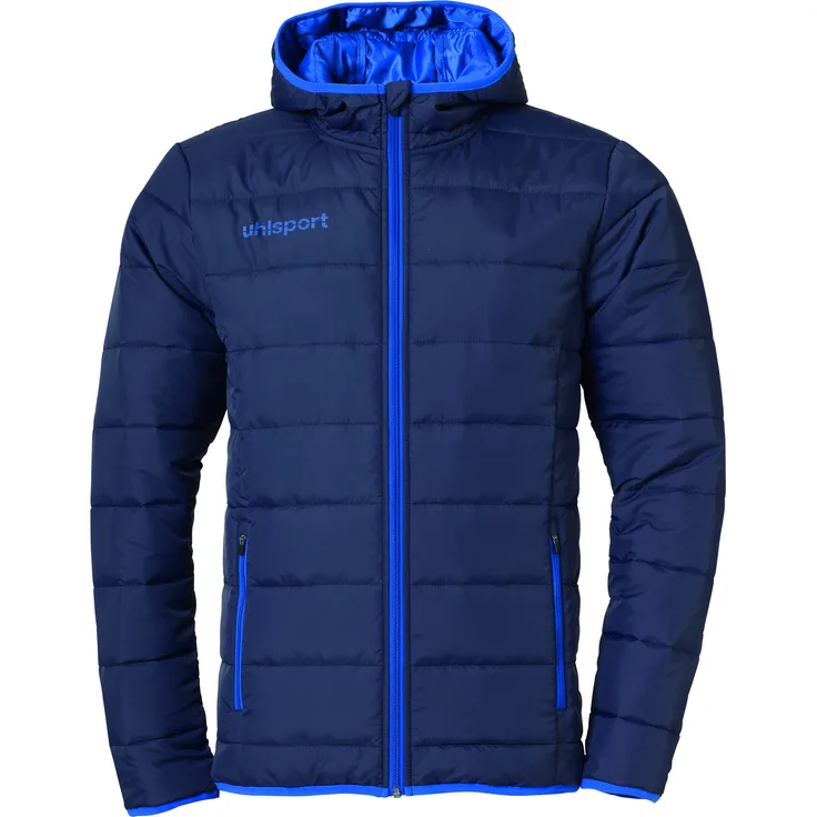 Uhlsport ESSENTIAL ULTRA LITE DOWN JACKET 3XL marine/azurblau, Daunenjacke für Herren, hohe Wärmeisolierung, bequeme Passform, praktische Kapuze
