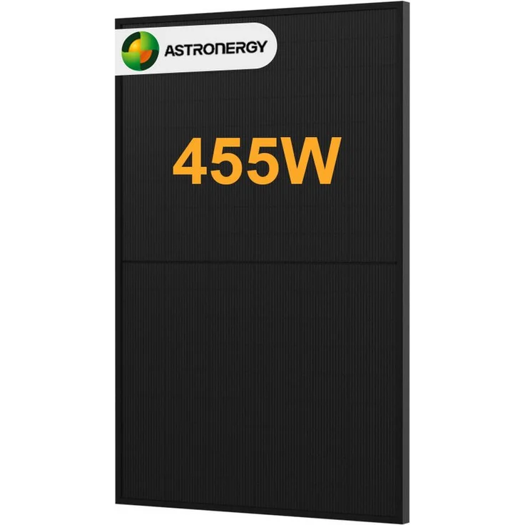 POWERNESS Astronergy N7s 455W Full Black Bifaziales Glas-Glas Solarmodul, n-Type TOPCon, 455 W, MC4-EVO2A Anschluss