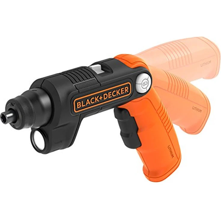 Black+Decker BDCSFL20C-QW Pivot Akku-Schrauber (3,6 V, 1,5 Ah Li-Ion, 3-Positionen-Handgriff, für eingeschränkte Platzverhältnisse, integrierte Taschenlampe, inkl. 2 Schrauberklingen) – Bild 3