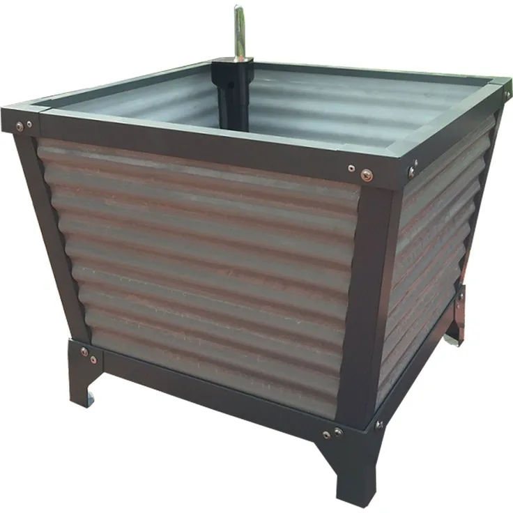 NATIV Garten Hochbeet MODENA, Premium Hochbeet mit Bewässerungssystem, Aluminium und Stahl, verschiedene Modelle/Größen, silber