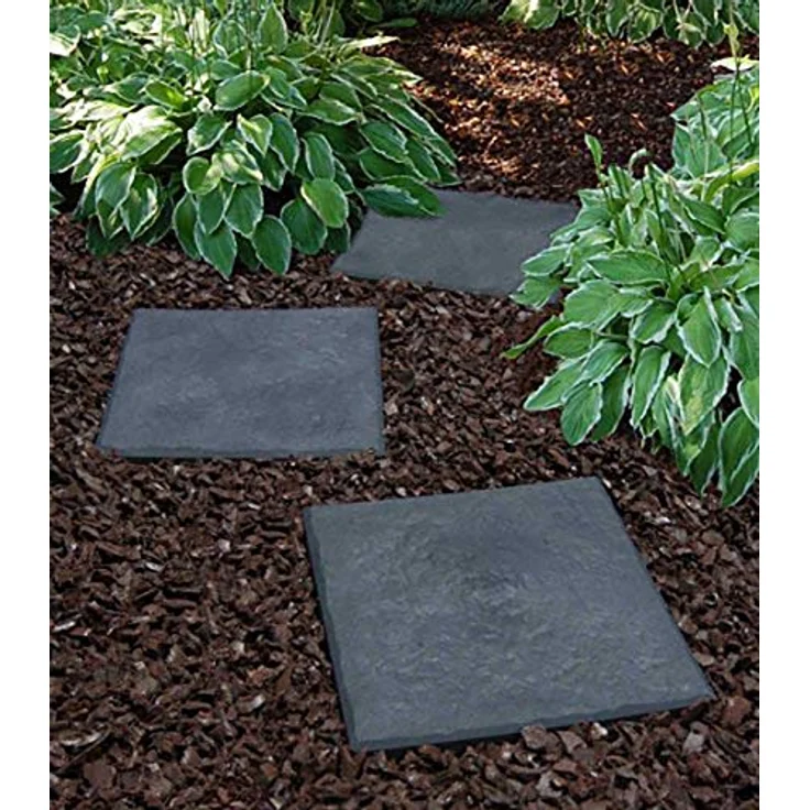 Gartentrittplatte 30x30cm Graphit Trittstein Gartenwegplatte Bodenplatte Deko – Bild 6