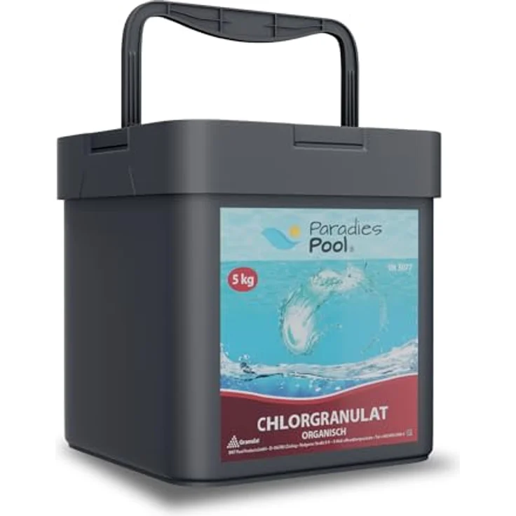 Paradies Pool Chlor Schnell Granulat für Pool 5 kg organisch (W6) – Bild 3