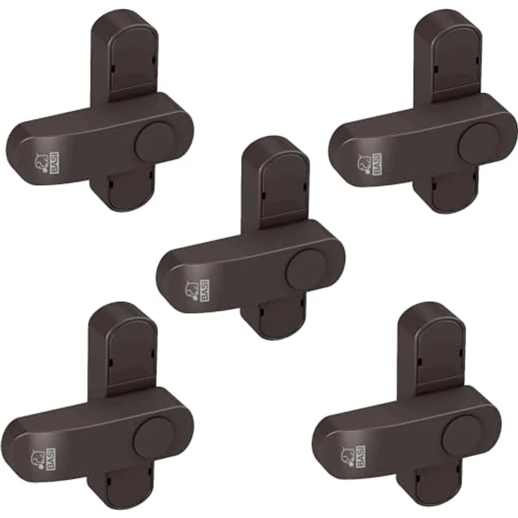 BASI - Fenster- und Fenstertürenzusatzsicherung - SET - 5x FS 500 - Braun - 5x1100-0051 – Bild 1