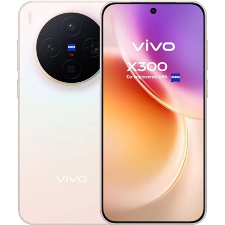 vivo X300 5G Smartphone, 12G RAM + 256G Speicher, 200 MP ZEISS Kamera, 6,31" Flachbildschirm, Dimensity 9500, IP68/IP69, Android 16, 3 Jahre Garantie